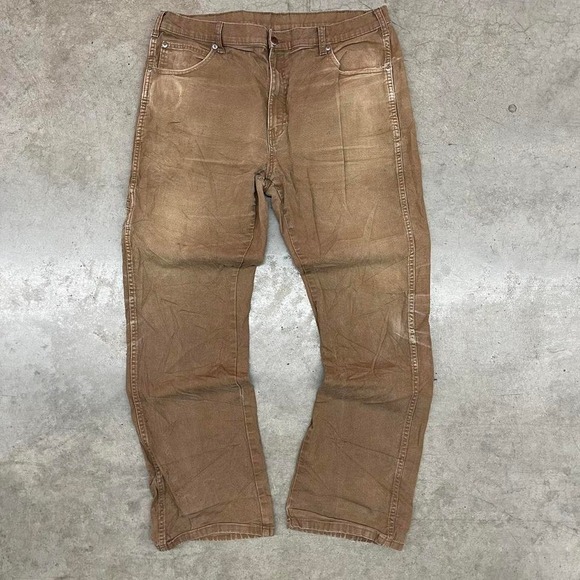 Dickies carpenter pants brown workwear Y2K relaxed fit Size 32x30 - Picture 3 of 8